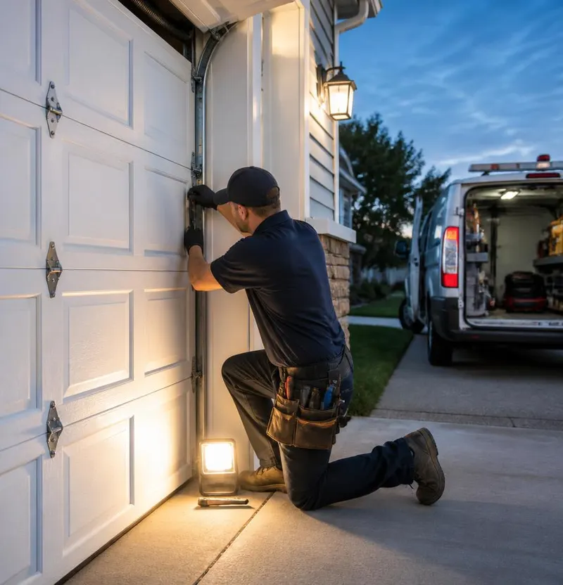 Off Track Door Repair in Melrose